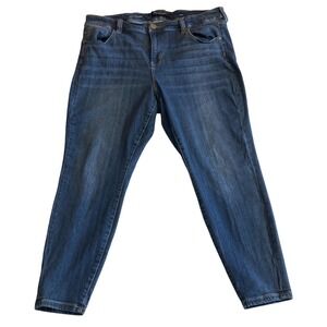 Liverpool Los Angeles Ankle Skinny Jeans‎ Plus Size 22W Bronte Wash LY2005F80